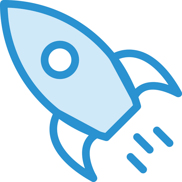 Modern Tasarım, Web, Uygulama ve Dijital İllüstrasyon için Roket Simgesi PNG Biçimi