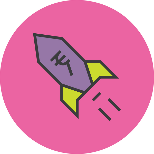 Modern Tasarım, Web, Uygulama ve Dijital İllüstrasyon için Roket Simgesi PNG Biçimi