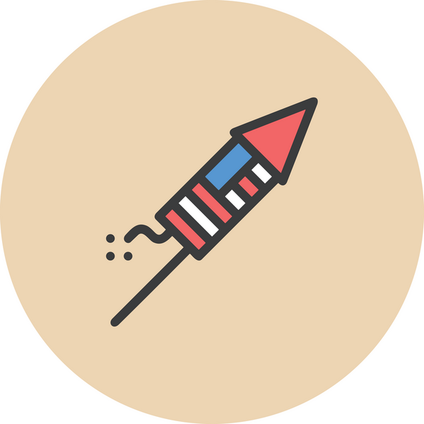 Modern Tasarım, Web, Uygulama ve Dijital İllüstrasyon için Roket Simgesi PNG Biçimi