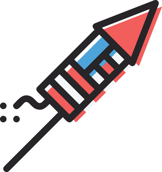 Modern Tasarım, Web, Uygulama ve Dijital İllüstrasyon için Roket Simgesi PNG Biçimi