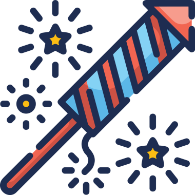 Modern Tasarım, Web, Uygulama ve Dijital İllüstrasyon için Roket Simgesi PNG Biçimi