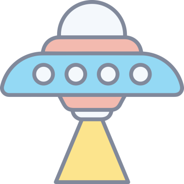 Modern Tasarım, Web, Uygulama ve Dijital İllüstrasyon için Roket Simgesi PNG Biçimi