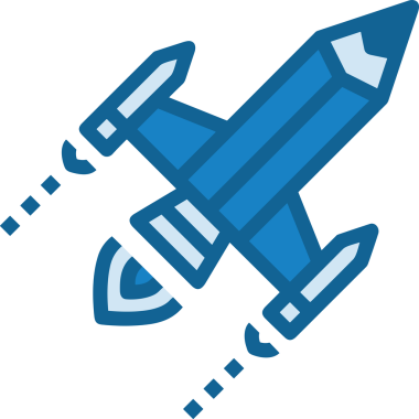 Modern Tasarım, Web, Uygulama ve Dijital İllüstrasyon için Roket Simgesi PNG Biçimi