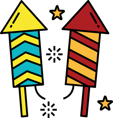 Modern Tasarım, Web, Uygulama ve Dijital İllüstrasyon için Roket Simgesi PNG Biçimi