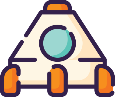 Modern Tasarım, Web, Uygulama ve Dijital İllüstrasyon için Roket Simgesi PNG Biçimi