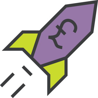 Modern Tasarım, Web, Uygulama ve Dijital İllüstrasyon için Roket Simgesi PNG Biçimi