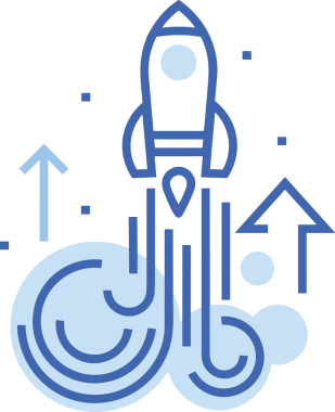 Modern Tasarım, Web, Uygulama ve Dijital İllüstrasyon için Roket Simgesi PNG Biçimi