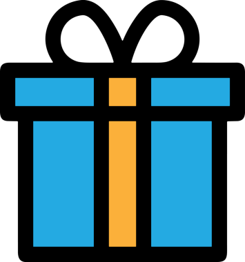 Hediye Kutusu Simgesi Simgesi PNG Yüksek Çözünürlük Şeffaf Arkaplan Vektörü İllüstrasyonu Doğum Günü Yıldönümü Yıldönümü Hediye Paketi Düz Tasarım Dijital Sanat Grafik İndirmesi