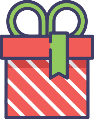 Hediye Kutusu Simgesi Simgesi PNG Yüksek Çözünürlük Şeffaf Arkaplan Vektörü İllüstrasyonu Doğum Günü Yıldönümü Yıldönümü Hediye Paketi Düz Tasarım Dijital Sanat Grafik İndirmesi