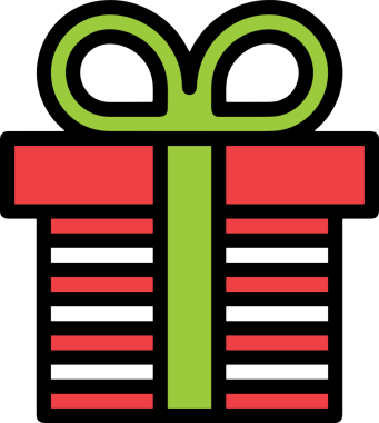 Hediye Kutusu Simgesi Simgesi PNG Yüksek Çözünürlük Şeffaf Arkaplan Vektörü İllüstrasyonu Doğum Günü Yıldönümü Yıldönümü Hediye Paketi Düz Tasarım Dijital Sanat Grafik İndirmesi