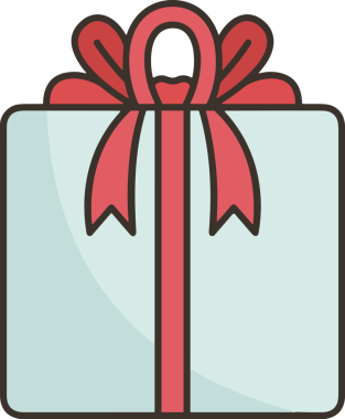 Hediye Kutusu Simgesi Simgesi PNG Yüksek Çözünürlük Şeffaf Arkaplan Vektörü İllüstrasyonu Doğum Günü Yıldönümü Yıldönümü Hediye Paketi Düz Tasarım Dijital Sanat Grafik İndirmesi