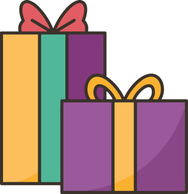 Hediye Kutusu Simgesi Simgesi PNG Yüksek Çözünürlük Şeffaf Arkaplan Vektörü İllüstrasyonu Doğum Günü Yıldönümü Yıldönümü Hediye Paketi Düz Tasarım Dijital Sanat Grafik İndirmesi