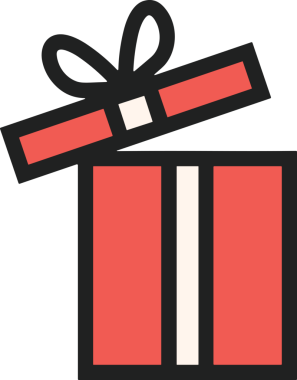 Hediye Kutusu Simgesi Simgesi PNG Yüksek Çözünürlük Şeffaf Arkaplan Vektörü İllüstrasyonu Doğum Günü Yıldönümü Yıldönümü Hediye Paketi Düz Tasarım Dijital Sanat Grafik İndirmesi