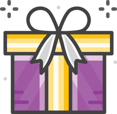 Hediye Kutusu Simgesi Simgesi PNG Yüksek Çözünürlük Şeffaf Arkaplan Vektörü İllüstrasyonu Doğum Günü Yıldönümü Yıldönümü Hediye Paketi Düz Tasarım Dijital Sanat Grafik İndirmesi