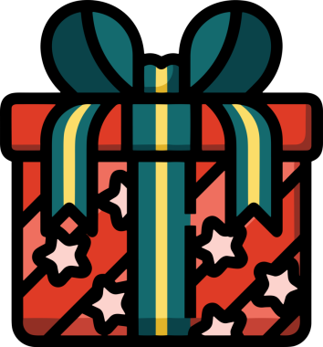 Hediye Kutusu Simgesi Simgesi PNG Yüksek Çözünürlük Şeffaf Arkaplan Vektörü İllüstrasyonu Doğum Günü Yıldönümü Yıldönümü Hediye Paketi Düz Tasarım Dijital Sanat Grafik İndirmesi