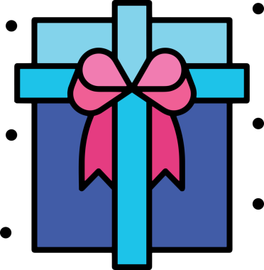 Hediye Kutusu Simgesi Simgesi PNG Yüksek Çözünürlük Şeffaf Arkaplan Vektörü İllüstrasyonu Doğum Günü Yıldönümü Yıldönümü Hediye Paketi Düz Tasarım Dijital Sanat Grafik İndirmesi