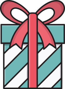 Hediye Kutusu Simgesi Simgesi PNG Yüksek Çözünürlük Şeffaf Arkaplan Vektörü İllüstrasyonu Doğum Günü Yıldönümü Yıldönümü Hediye Paketi Düz Tasarım Dijital Sanat Grafik İndirmesi