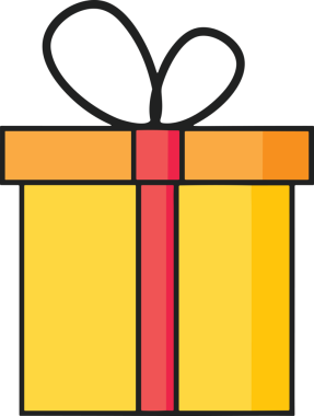 Hediye Kutusu Simgesi Simgesi PNG Yüksek Çözünürlük Şeffaf Arkaplan Vektörü İllüstrasyonu Doğum Günü Yıldönümü Yıldönümü Hediye Paketi Düz Tasarım Dijital Sanat Grafik İndirmesi