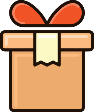 Hediye Kutusu Simgesi Simgesi PNG Yüksek Çözünürlük Şeffaf Arkaplan Vektörü İllüstrasyonu Doğum Günü Yıldönümü Yıldönümü Hediye Paketi Düz Tasarım Dijital Sanat Grafik İndirmesi