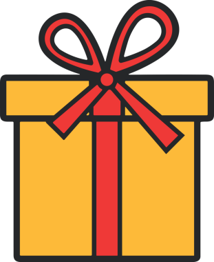 Hediye Kutusu Simgesi Simgesi PNG Yüksek Çözünürlük Şeffaf Arkaplan Vektörü İllüstrasyonu Doğum Günü Yıldönümü Yıldönümü Hediye Paketi Düz Tasarım Dijital Sanat Grafik İndirmesi