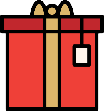 Hediye Kutusu Simgesi Simgesi PNG Yüksek Çözünürlük Şeffaf Arkaplan Vektörü İllüstrasyonu Doğum Günü Yıldönümü Yıldönümü Hediye Paketi Düz Tasarım Dijital Sanat Grafik İndirmesi