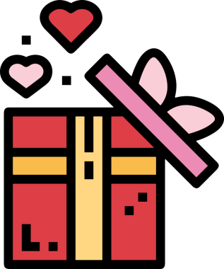 Hediye Kutusu Simgesi Simgesi PNG Yüksek Çözünürlük Şeffaf Arkaplan Vektörü İllüstrasyonu Doğum Günü Yıldönümü Yıldönümü Hediye Paketi Düz Tasarım Dijital Sanat Grafik İndirmesi