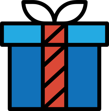 Hediye Kutusu Simgesi Simgesi PNG Yüksek Çözünürlük Şeffaf Arkaplan Vektörü İllüstrasyonu Doğum Günü Yıldönümü Yıldönümü Hediye Paketi Düz Tasarım Dijital Sanat Grafik İndirmesi