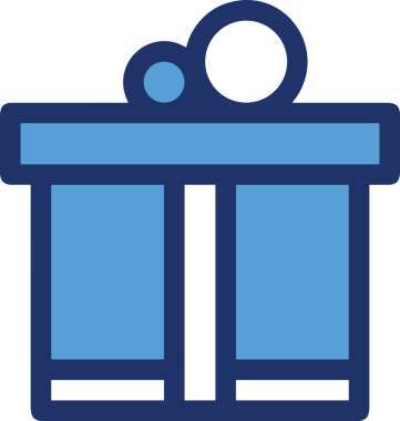 Hediye Kutusu Simgesi Simgesi PNG Yüksek Çözünürlük Şeffaf Arkaplan Vektörü İllüstrasyonu Doğum Günü Yıldönümü Yıldönümü Hediye Paketi Düz Tasarım Dijital Sanat Grafik İndirmesi