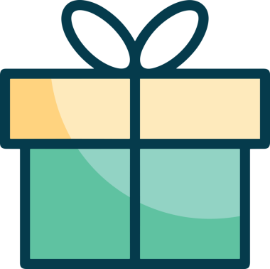 Hediye Kutusu Simgesi Simgesi PNG Yüksek Çözünürlük Şeffaf Arkaplan Vektörü İllüstrasyonu Doğum Günü Yıldönümü Yıldönümü Hediye Paketi Düz Tasarım Dijital Sanat Grafik İndirmesi