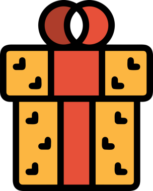 Hediye Kutusu Simgesi Simgesi PNG Yüksek Çözünürlük Şeffaf Arkaplan Vektörü İllüstrasyonu Doğum Günü Yıldönümü Yıldönümü Hediye Paketi Düz Tasarım Dijital Sanat Grafik İndirmesi