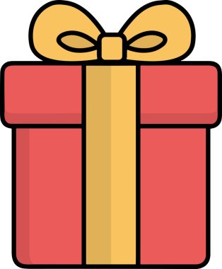 Hediye Kutusu Simgesi Simgesi PNG Yüksek Çözünürlük Şeffaf Arkaplan Vektörü İllüstrasyonu Doğum Günü Yıldönümü Yıldönümü Hediye Paketi Düz Tasarım Dijital Sanat Grafik İndirmesi