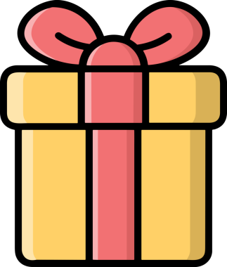 Hediye Kutusu Simgesi Simgesi PNG Yüksek Çözünürlük Şeffaf Arkaplan Vektörü İllüstrasyonu Doğum Günü Yıldönümü Yıldönümü Hediye Paketi Düz Tasarım Dijital Sanat Grafik İndirmesi