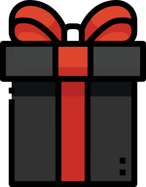 Hediye Kutusu Simgesi Simgesi PNG Yüksek Çözünürlük Şeffaf Arkaplan Vektörü İllüstrasyonu Doğum Günü Yıldönümü Yıldönümü Hediye Paketi Düz Tasarım Dijital Sanat Grafik İndirmesi