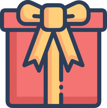 Hediye Kutusu Simgesi Simgesi PNG Yüksek Çözünürlük Şeffaf Arkaplan Vektörü İllüstrasyonu Doğum Günü Yıldönümü Yıldönümü Hediye Paketi Düz Tasarım Dijital Sanat Grafik İndirmesi