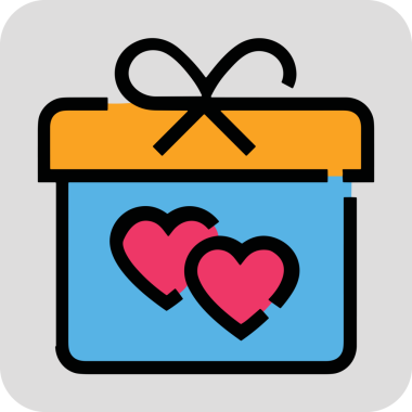 Hediye Kutusu Simgesi Simgesi PNG Yüksek Çözünürlük Şeffaf Arkaplan Vektörü İllüstrasyonu Doğum Günü Yıldönümü Yıldönümü Hediye Paketi Düz Tasarım Dijital Sanat Grafik İndirmesi