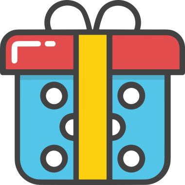 Hediye Kutusu Simgesi Simgesi PNG Yüksek Çözünürlük Şeffaf Arkaplan Vektörü İllüstrasyonu Doğum Günü Yıldönümü Yıldönümü Hediye Paketi Düz Tasarım Dijital Sanat Grafik İndirmesi