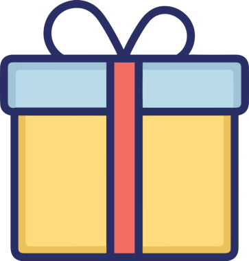 Hediye Kutusu Simgesi Simgesi PNG Yüksek Çözünürlük Şeffaf Arkaplan Vektörü İllüstrasyonu Doğum Günü Yıldönümü Yıldönümü Hediye Paketi Düz Tasarım Dijital Sanat Grafik İndirmesi