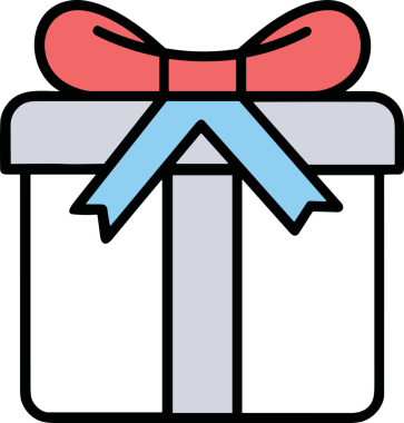 Hediye Kutusu Simgesi Simgesi PNG Yüksek Çözünürlük Şeffaf Arkaplan Vektörü İllüstrasyonu Doğum Günü Yıldönümü Yıldönümü Hediye Paketi Düz Tasarım Dijital Sanat Grafik İndirmesi