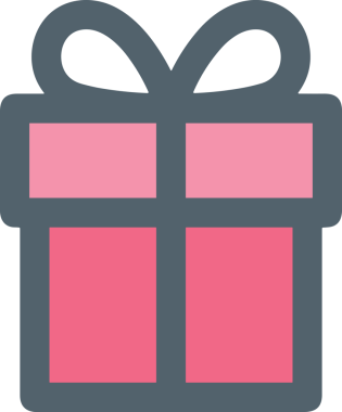 Hediye Kutusu Simgesi Simgesi PNG Yüksek Çözünürlük Şeffaf Arkaplan Vektörü İllüstrasyonu Doğum Günü Yıldönümü Yıldönümü Hediye Paketi Düz Tasarım Dijital Sanat Grafik İndirmesi