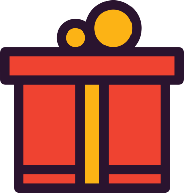 Hediye Kutusu Simgesi Simgesi PNG Yüksek Çözünürlük Şeffaf Arkaplan Vektörü İllüstrasyonu Doğum Günü Yıldönümü Yıldönümü Hediye Paketi Düz Tasarım Dijital Sanat Grafik İndirmesi