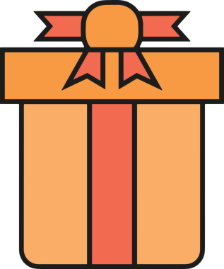 Hediye Kutusu Simgesi Simgesi PNG Yüksek Çözünürlük Şeffaf Arkaplan Vektörü İllüstrasyonu Doğum Günü Yıldönümü Yıldönümü Hediye Paketi Düz Tasarım Dijital Sanat Grafik İndirmesi