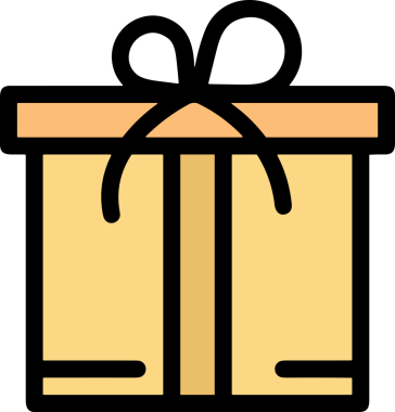 Hediye Kutusu Simgesi Simgesi PNG Yüksek Çözünürlük Şeffaf Arkaplan Vektörü İllüstrasyonu Doğum Günü Yıldönümü Yıldönümü Hediye Paketi Düz Tasarım Dijital Sanat Grafik İndirmesi