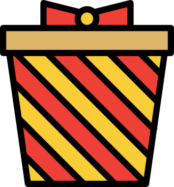 Hediye Kutusu Simgesi Simgesi PNG Yüksek Çözünürlük Şeffaf Arkaplan Vektörü İllüstrasyonu Doğum Günü Yıldönümü Yıldönümü Hediye Paketi Düz Tasarım Dijital Sanat Grafik İndirmesi