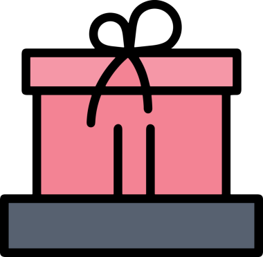 Hediye Kutusu Simgesi Simgesi PNG Yüksek Çözünürlük Şeffaf Arkaplan Vektörü İllüstrasyonu Doğum Günü Yıldönümü Yıldönümü Hediye Paketi Düz Tasarım Dijital Sanat Grafik İndirmesi