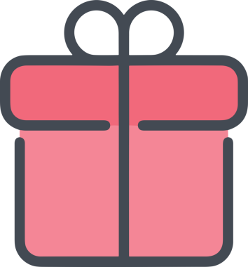 Hediye Kutusu Simgesi Simgesi PNG Yüksek Çözünürlük Şeffaf Arkaplan Vektörü İllüstrasyonu Doğum Günü Yıldönümü Yıldönümü Hediye Paketi Düz Tasarım Dijital Sanat Grafik İndirmesi