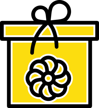 Hediye Kutusu Simgesi Simgesi PNG Yüksek Çözünürlük Şeffaf Arkaplan Vektörü İllüstrasyonu Doğum Günü Yıldönümü Yıldönümü Hediye Paketi Düz Tasarım Dijital Sanat Grafik İndirmesi