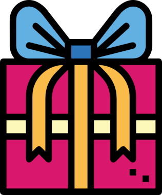 Hediye Kutusu Simgesi Simgesi PNG Yüksek Çözünürlük Şeffaf Arkaplan Vektörü İllüstrasyonu Doğum Günü Yıldönümü Yıldönümü Hediye Paketi Düz Tasarım Dijital Sanat Grafik İndirmesi