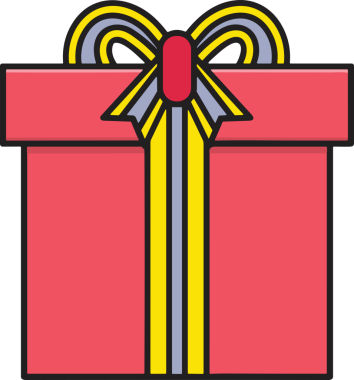 Hediye Kutusu Simgesi Simgesi PNG Yüksek Çözünürlük Şeffaf Arkaplan Vektörü İllüstrasyonu Doğum Günü Yıldönümü Yıldönümü Hediye Paketi Düz Tasarım Dijital Sanat Grafik İndirmesi