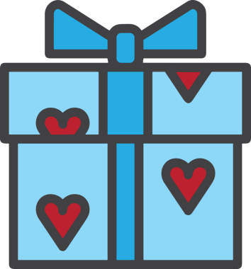 Hediye Kutusu Simgesi Simgesi PNG Yüksek Çözünürlük Şeffaf Arkaplan Vektörü İllüstrasyonu Doğum Günü Yıldönümü Yıldönümü Hediye Paketi Düz Tasarım Dijital Sanat Grafik İndirmesi