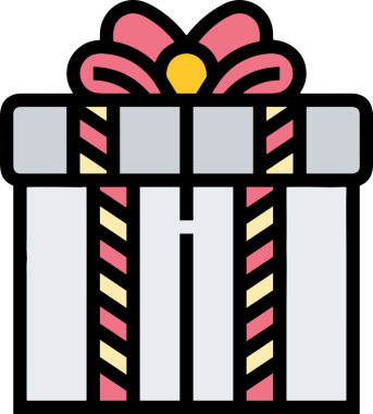 Hediye Kutusu Simgesi Simgesi PNG Yüksek Çözünürlük Şeffaf Arkaplan Vektörü İllüstrasyonu Doğum Günü Yıldönümü Yıldönümü Hediye Paketi Düz Tasarım Dijital Sanat Grafik İndirmesi